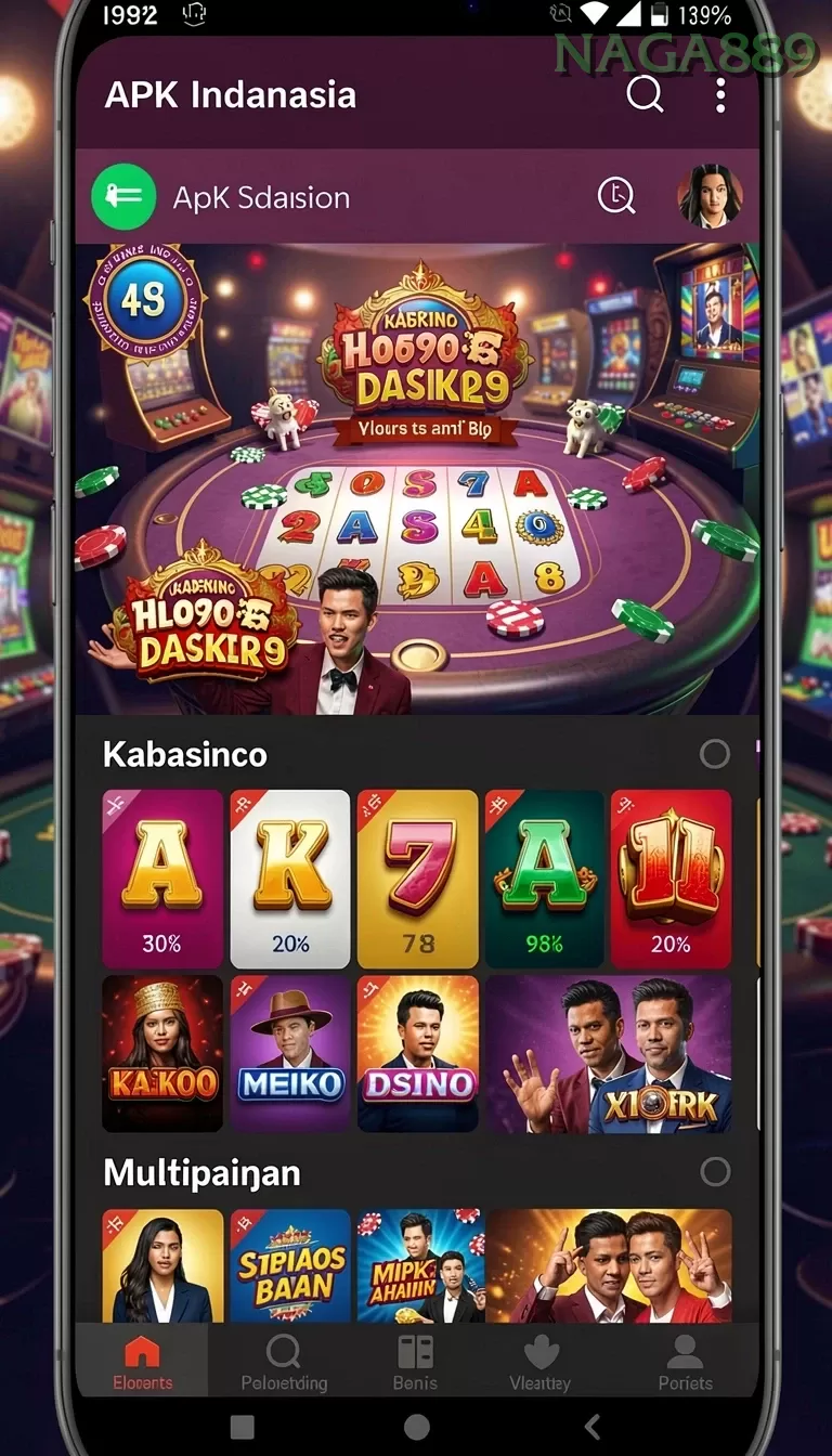 Cuplikan layar ADAM77 — halaman utama