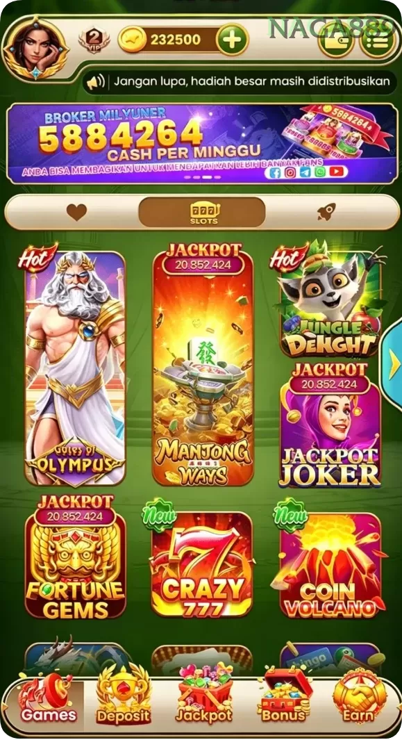 Cuplikan layar PROMO — pengaturan akun