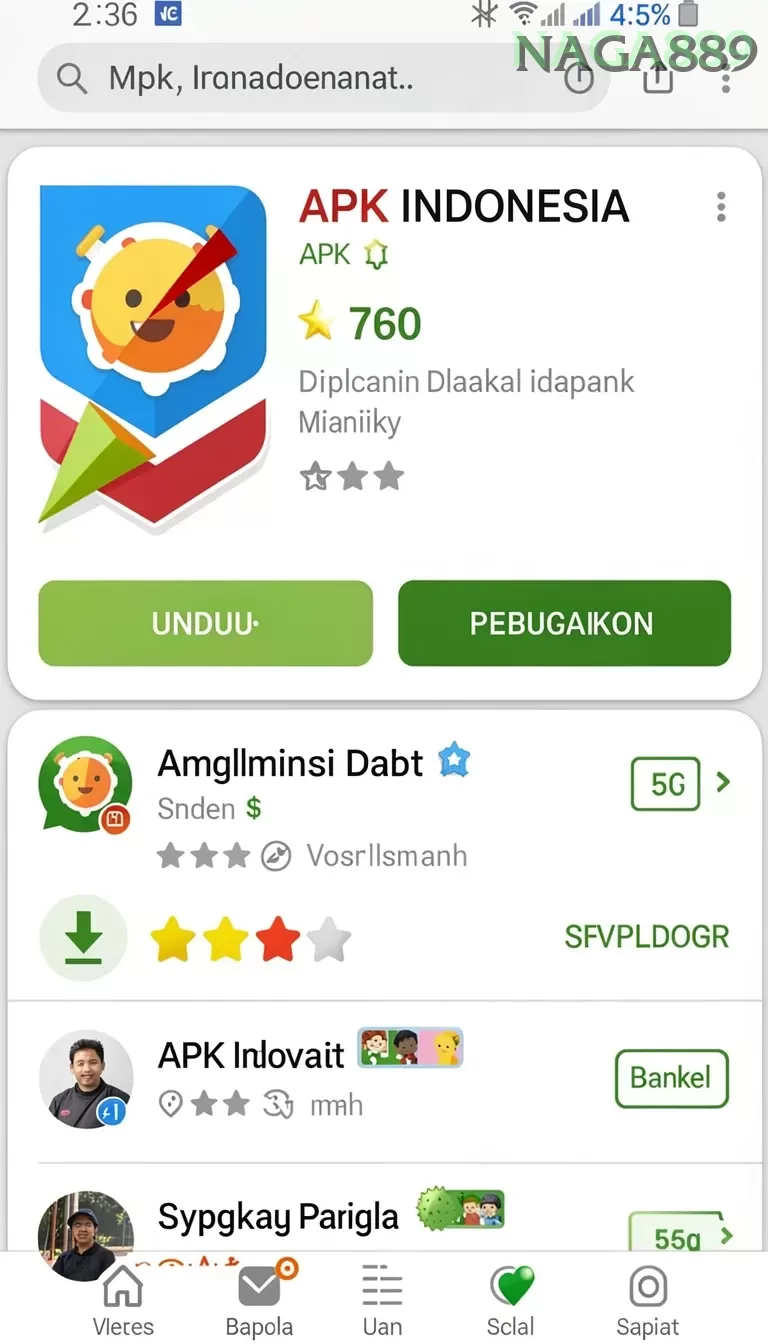 Cuplikan layar MEGA188 — halaman utama