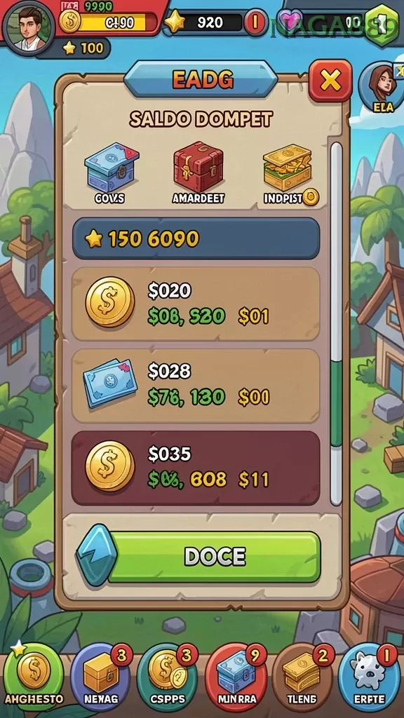Cuplikan layar BIGWIN777 — aktivitas